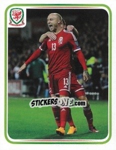 Sticker David Cotterill - Wales. We'Re Going To France! n. 101 - Panini