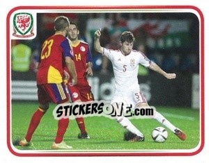 Sticker Andorra 1:2 Wales - Wales. We'Re Going To France! - Panini