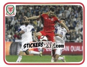 Figurina Israel 0:3 Wales - Wales. We'Re Going To France! - Panini