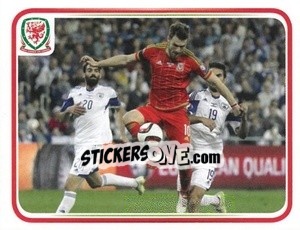 Cromo Israel 0:3 Wales - Wales. We'Re Going To France! - Panini