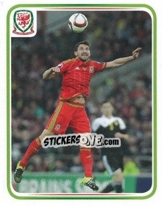 Sticker Joe Allen - Wales. We'Re Going To France! - Panini