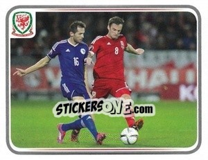 Cromo Andy King - Wales. We'Re Going To France! n. 121 - Panini