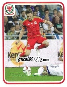 Sticker Aaron Ramsey - Wales. We'Re Going To France! - Panini