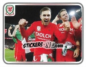 Sticker Aaron Ramsey - Wales. We'Re Going To France! - Panini