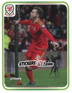Sticker Aaron Ramsey - Wales. We'Re Going To France! n. 128 - Panini