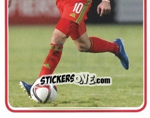 Sticker Aaron Ramsey - Wales. We'Re Going To France! n. 130 - Panini