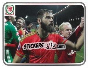 Sticker Joe Ledley - Wales. We'Re Going To France! - Panini