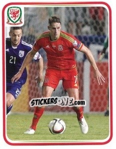 Sticker David Edwards - Wales. We'Re Going To France! - Panini