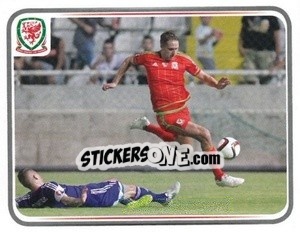 Sticker David Edwards - Wales. We'Re Going To France! - Panini