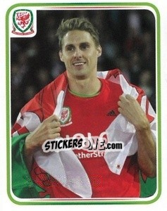 Sticker David Edwards - Wales. We'Re Going To France! n. 140 - Panini