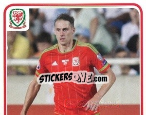 Sticker David Edwards - Wales. We'Re Going To France! n. 141 - Panini