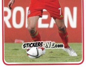 Sticker David Edwards - Wales. We'Re Going To France! n. 142 - Panini