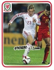 Sticker George Williams - Wales. We'Re Going To France! - Panini