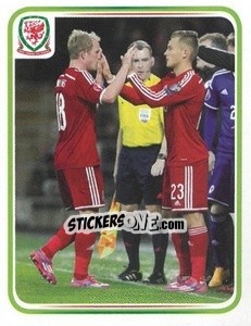 Sticker George Williams - Wales. We'Re Going To France! - Panini
