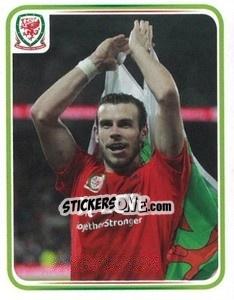 Sticker Gareth Bale - Wales. We'Re Going To France! n. 152 - Panini