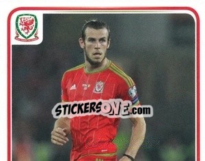 Sticker Gareth Bale - Wales. We'Re Going To France! n. 153 - Panini