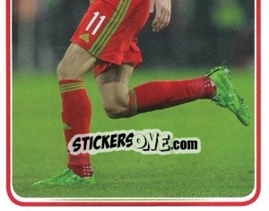 Sticker Gareth Bale - Wales. We'Re Going To France! n. 154 - Panini