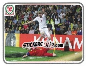 Sticker Simon Church - Wales. We'Re Going To France! n. 163 - Panini