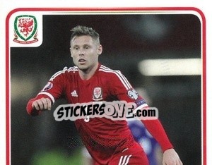 Sticker Simon Church - Wales. We'Re Going To France! - Panini