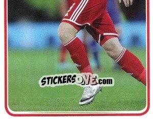 Sticker Simon Church - Wales. We'Re Going To France! n. 166 - Panini