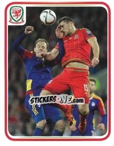 Cromo Sam Vokes - Wales. We'Re Going To France! - Panini