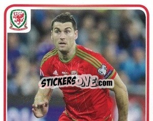 Sticker Sam Vokes - Wales. We'Re Going To France! - Panini