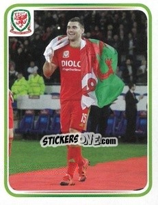Sticker Sam Vokes - Wales. We'Re Going To France! - Panini