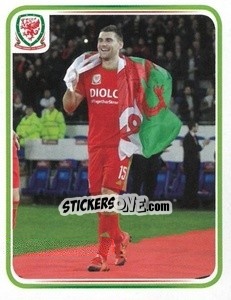 Figurina Sam Vokes - Wales. We'Re Going To France! - Panini