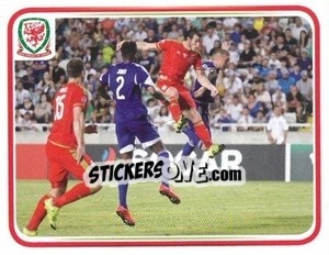 Cromo Cyprus 0:1 Wales - Wales. We'Re Going To France! - Panini