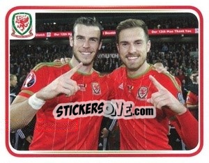 Figurina Wales 2:0 Andorra - Wales. We'Re Going To France! - Panini