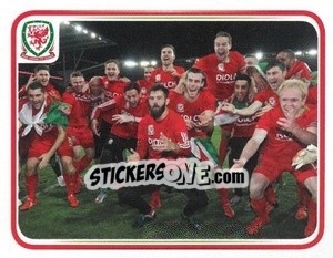 Figurina Wales 2:0 Andorra - Wales. We'Re Going To France! - Panini