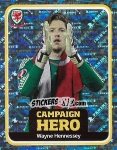 Sticker Wayne Hennessey - Wales. We'Re Going To France! n. 184 - Panini