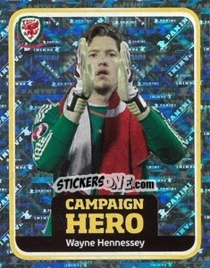 Figurina Wayne Hennessey - Wales. We'Re Going To France! - Panini