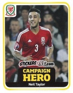 Sticker Neil Tyalor - Wales. We'Re Going To France! n. 187 - Panini