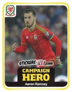 Sticker Aaron Ramsey - Wales. We'Re Going To France! n. 192 - Panini