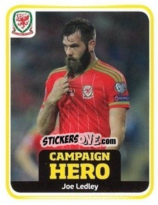 Sticker Joe Ledley - Wales. We'Re Going To France! n. 193 - Panini