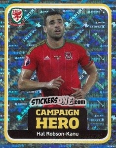 Sticker Hal Robson-Kanu - Wales. We'Re Going To France! - Panini