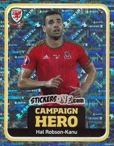 Sticker Hal Robson-Kanu - Wales. We'Re Going To France! n. 195 - Panini
