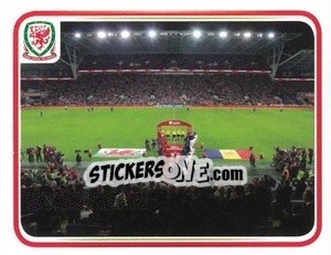 Sticker Cardiff City Stadium - Wales. We'Re Going To France! - Panini