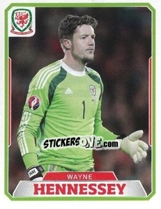 Sticker Wayne Hennessey - Wales. We'Re Going To France! - Panini