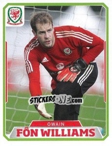 Sticker Owain Fôn Williams - Wales. We'Re Going To France! n. 7 - Panini
