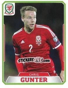 Sticker Chris Gunter - Wales. We'Re Going To France! n. 9 - Panini