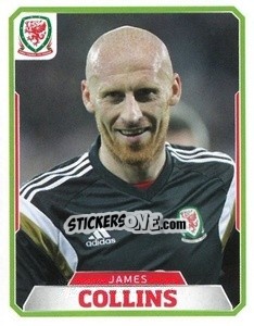 Cromo James Collins - Wales. We'Re Going To France! - Panini