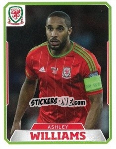 Sticker Ashley Williams - Wales. We'Re Going To France! n. 15 - Panini