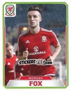 Figurina Morgan Fox - Wales. We'Re Going To France! - Panini