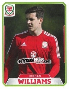 Sticker Jordan Williams - Wales. We'Re Going To France! - Panini