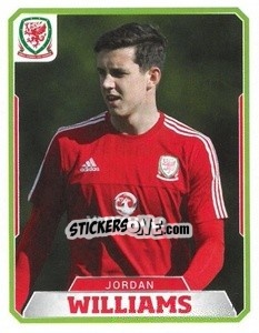 Cromo Jordan Williams - Wales. We'Re Going To France! - Panini