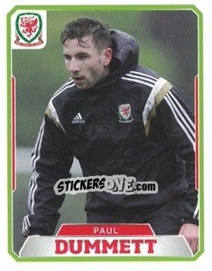 Sticker Paul Dummett - Wales. We'Re Going To France! - Panini