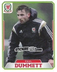 Sticker Paul Dummett - Wales. We'Re Going To France! n. 20 - Panini