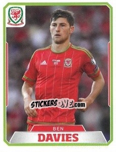 Sticker Ben Davies - Wales. We'Re Going To France! - Panini